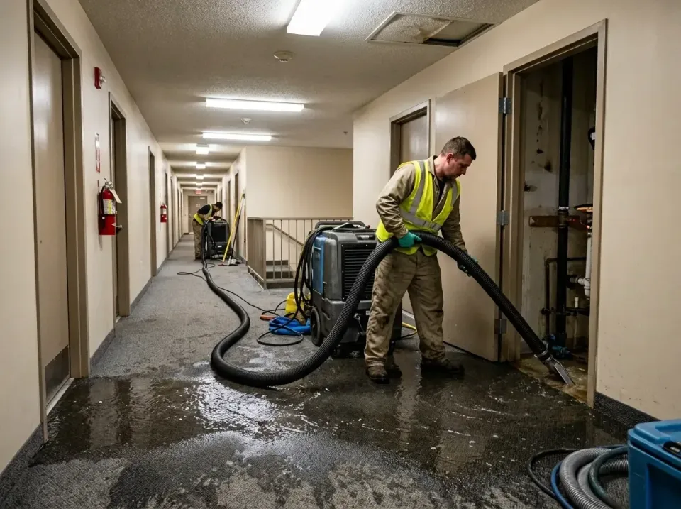 multi-unit-apartment-hallway-f-005 — frequently asked questions, Emergency Burst Pipe Water Extraction & Removal in Ponce In…